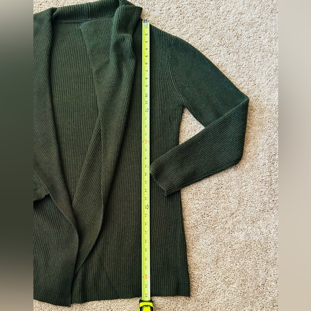 NWOT Karen Kane Olive Draped Open-Front Cardigan, Size Large - Picture 8 of 16